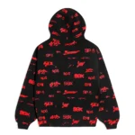 Black And Red Sp5der Hoodie​