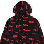 Black And Red Sp5der Hoodie​