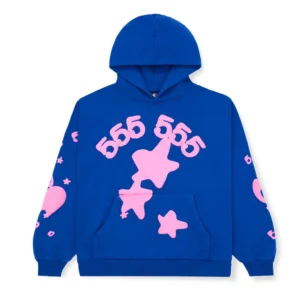 Blue 555 Sp5der Hoodie​