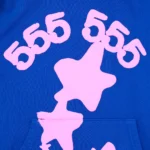Blue 555 Sp5der Hoodie​