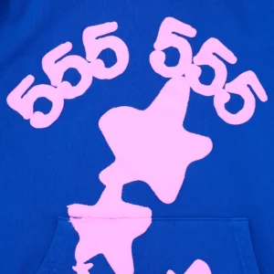 Blue 555 Sp5der Hoodie​