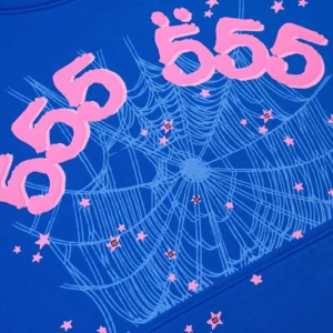 Blue And Pink Sp5der Hoodie​