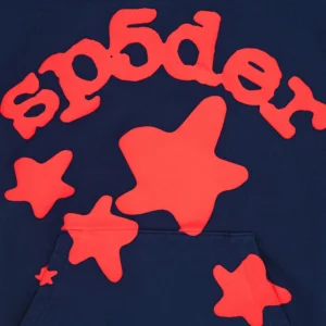 Blue And Red Sp5der Hoodie​