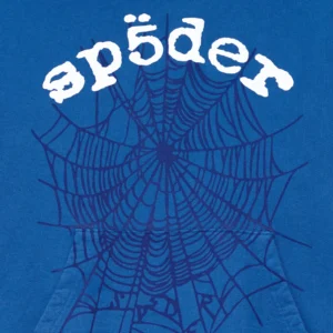 Blue And White Sp5der Hoodie​