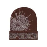 Brown Sp5der Beanie​