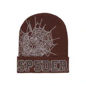 Brown Sp5der Beanie​