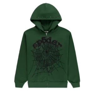 Dark Green Sp5der Hoodie​