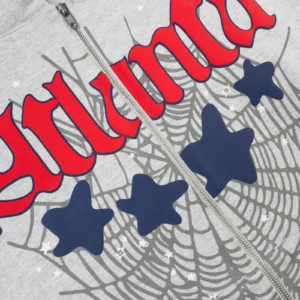 Grey Atlanta Sp5der Hoodie​