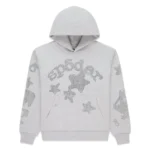 Grey Rhinestone Sp5der Hoodie​