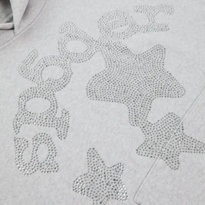 Grey Rhinestone Sp5der Hoodie​