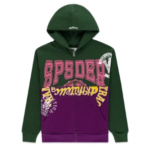 Hunter Green Sp5der Hoodie​