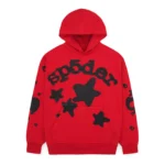 Red And Black Sp5der Hoodie​