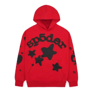 Red And Black Sp5der Hoodie​