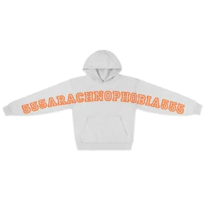 Sp5der Arach NY Phobia Hoodie ASH Grey​