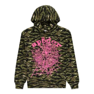 Sp5der Hoodie Camo Pink​