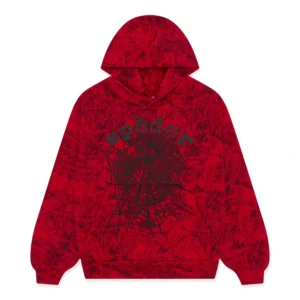 Sp5der OG Tree Camo Hoodie Red​