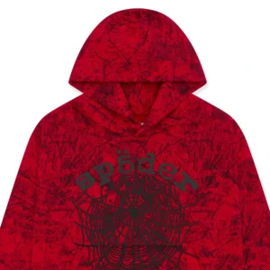Sp5der OG Tree Camo Hoodie Red​