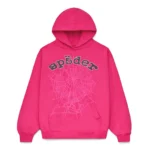 Sp5der OG Web Hoodie Pink​