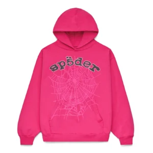 Sp5der OG Web Hoodie Pink​