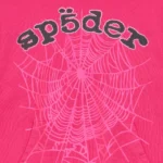 Sp5der OG Web Hoodie Pink​ - Image 2