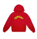 Sp5der Worldwide Red Angel Number 555 Hoodie​