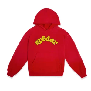 Sp5der Worldwide Red Angel Number 555 Hoodie​