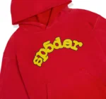 Sp5der Worldwide Red Angel Number 555 Hoodie​