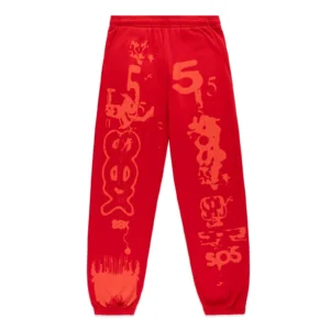 red sp5der sweatpants​