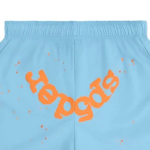 Light Blue Sp5der Shorts