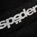 Sp5der Debossed Web Leather jacket​