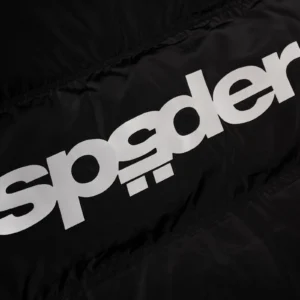Sp5der Debossed Web Leather jacket​