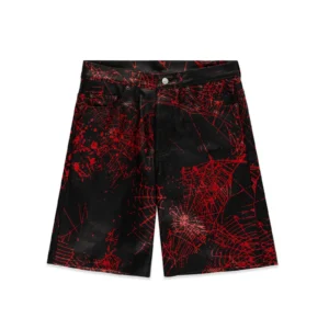 Sp5der Leather Shorts