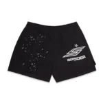 Sp5der OG Web V2 Rhinestone Short Black​
