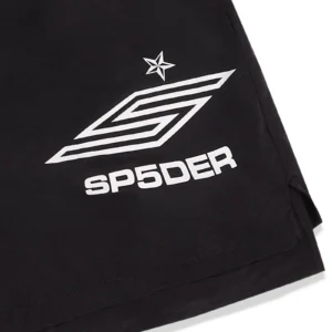 Sp5der OG Web V2 Rhinestone Short Black​